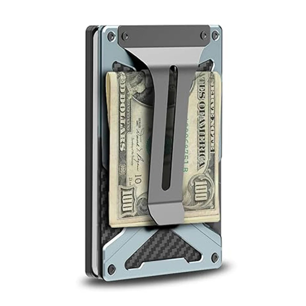 Mag Safe Wallet Money Clip,Air Tag Holder and Money Clip, [With1 Magnetic Sheets], for Magnetic and Non-Magnetic Phones