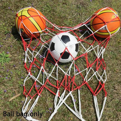 Portable Large Ball Pocket Bold Volleyball Football Tools Outdoor Sports And Net Red Stitching B7W0 Basketball Bag White Me D6K2