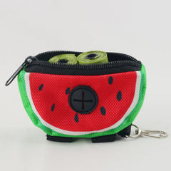 DKing outside cartoon cute watermelon watse bag dog poop bag for dogs