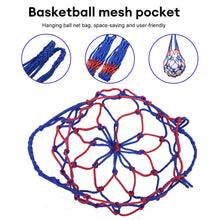 Load image into Gallery viewer, Football Net Bag Basketball Storage Bag Net Pocket Single Ball Carry Bag Outdoor Soccer Mesh Pocket Basketball Volleyball Bag