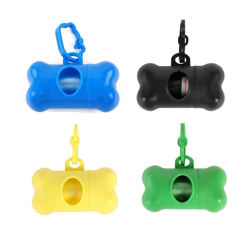 Bone Shaped Pet Garbage Bag Dispenser for Dogs Carrying Cleaning Supplies When Going Out
