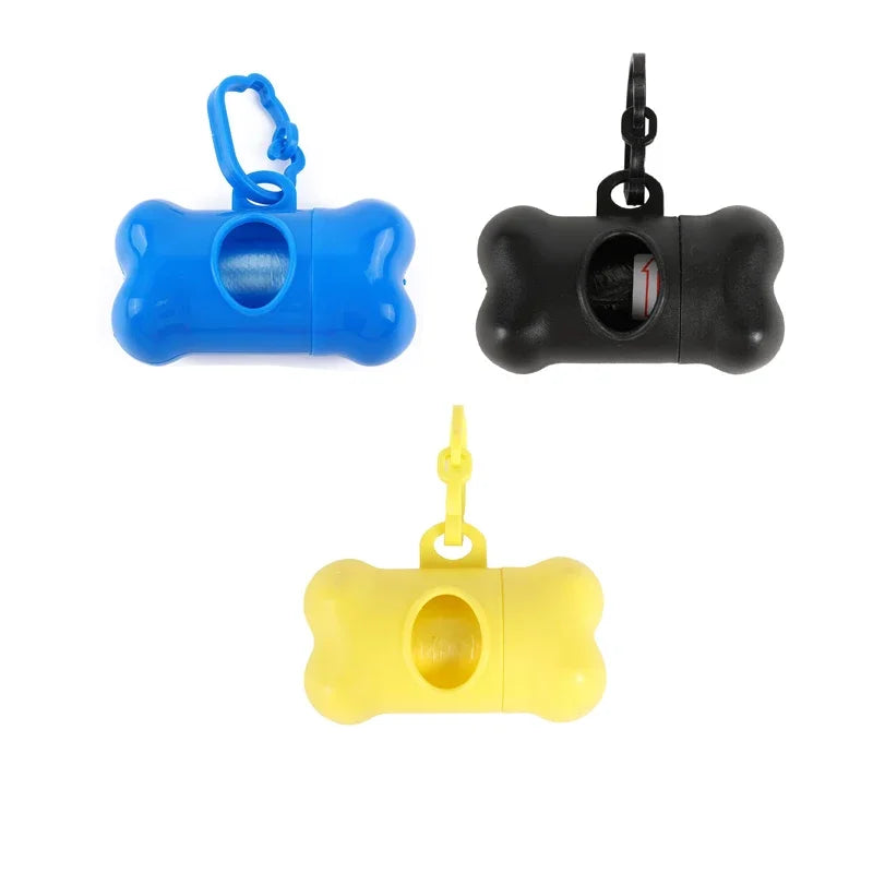 Bone Shaped Pet Garbage Bag Dispenser for Dogs Carrying Cleaning Supplies When Going Out