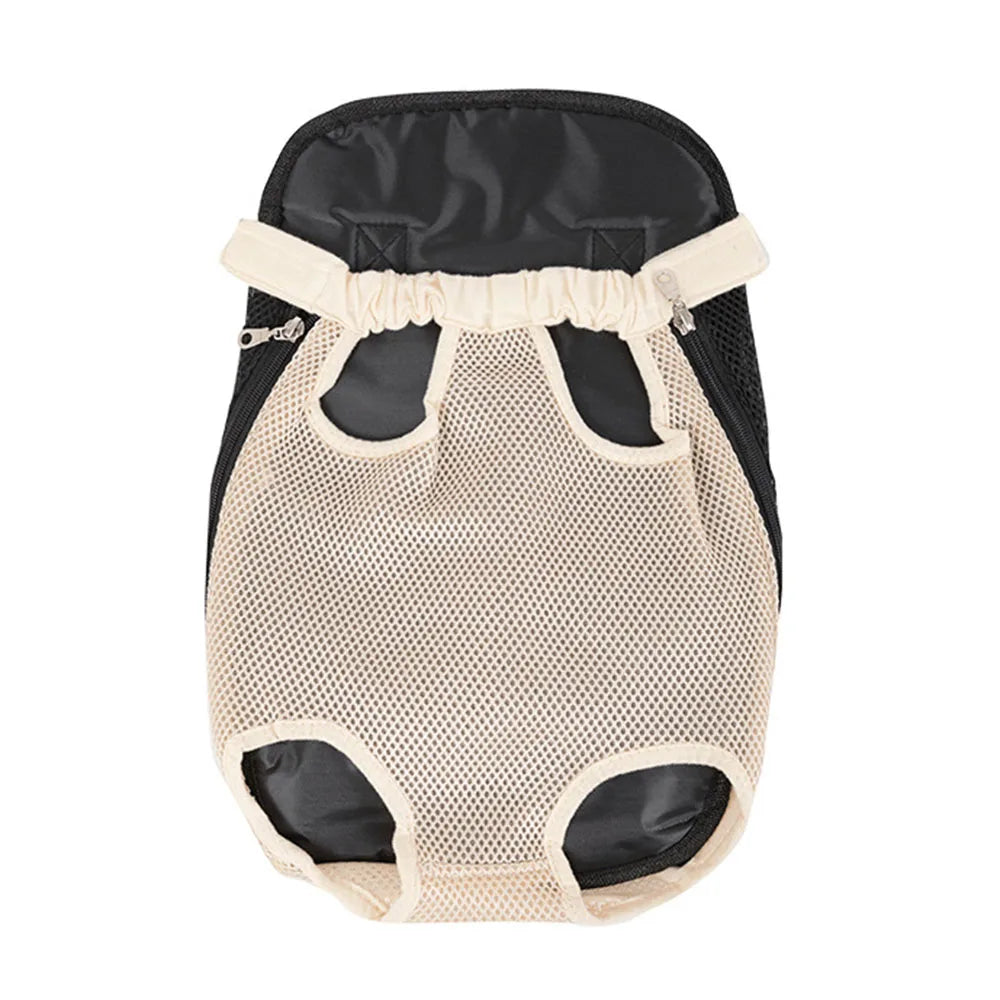 Small Dog Carrier Backpack Legs Out Pet Puppy Carrier Backpack Hands-Free Cat Travel Bag for Walking Hiking Bike and Motorcycle