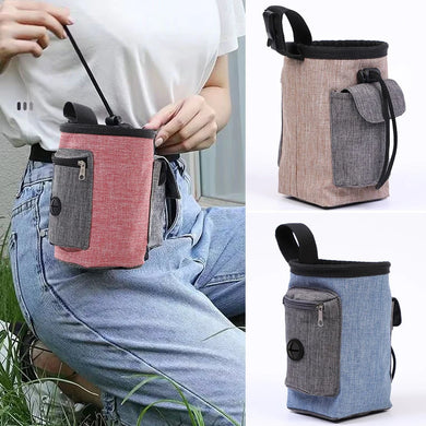 Portable Feeding Outdoor Pet Dog Treat Pouch Portable Dog Training Bags Pet Snack Food Bag Snack Reward Waist Bag