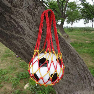 1PC Football Net Bag Nylon Bold Storage Bag Single Ball Carry Portable Equipment Outdoor Sports Soccer Basketball Volleyball Bag