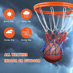 New 3/2/1PC Basketball Net All-Weather Basketball Net Tri-Color Basketball Hoop Net Powered Basketball Hoop Basket Rim Net Gifts