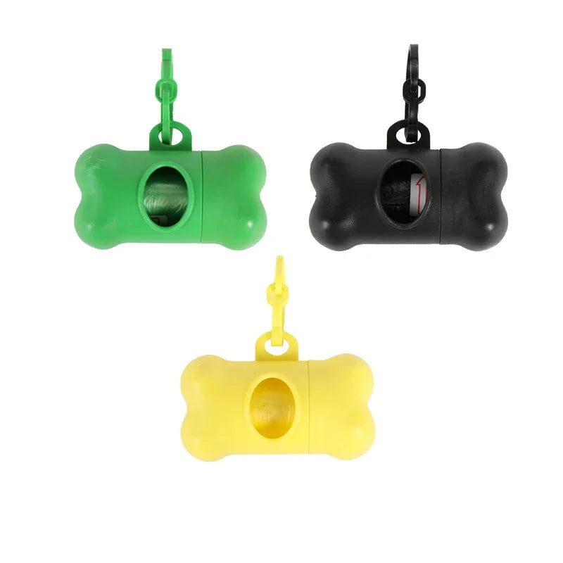 Bone Shaped Pet Garbage Bag Dispenser for Dogs Carrying Cleaning Supplies When Going Out