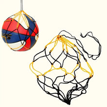 Afbeelding in Gallery-weergave laden, 1 Pc Bag Nylon Black&amp;orange Net Bag Mesh Bag Football Basketball