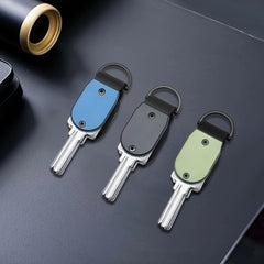 Mini Key Organizer Keychain - Aluminum Carbon Fiber Key Holder Key Case, Attach Key Fob