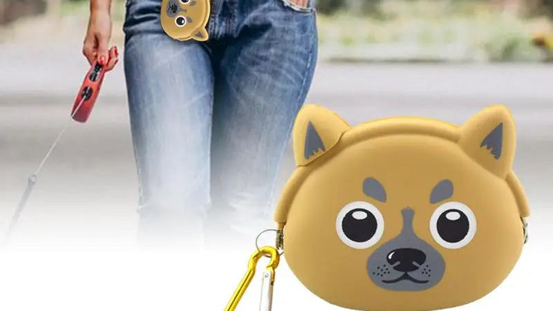 Silicone Dog Treat Pouch Treat Training Pouch For Pets Portable Pet Training Container Pet Poop Bag Dispenser Treat Storage Bag