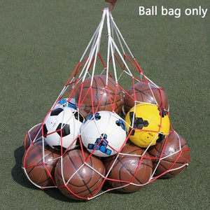 Portable Large Ball Pocket Bold Volleyball Football Tools Outdoor Sports And Net Red Stitching B7W0 Basketball Bag White Me D6K2
