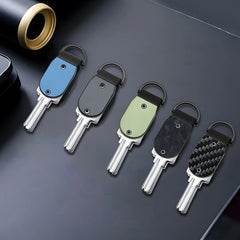 Mini Key Organizer Keychain - Aluminum Carbon Fiber Key Holder Key Case, Attach Key Fob