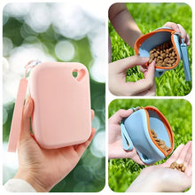 Load image into Gallery viewer, 1pc Silicone Dog Treat Bag Pet Snack Bag Travel Portable Training Pet Walking Bag  pet accessories