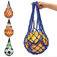 Load image into Gallery viewer, Football Net Bag Nylon Bold Storage Bag Single Ball Carry Portable Equipment Outdoor Sports Soccer Basketball Volleyball Bag