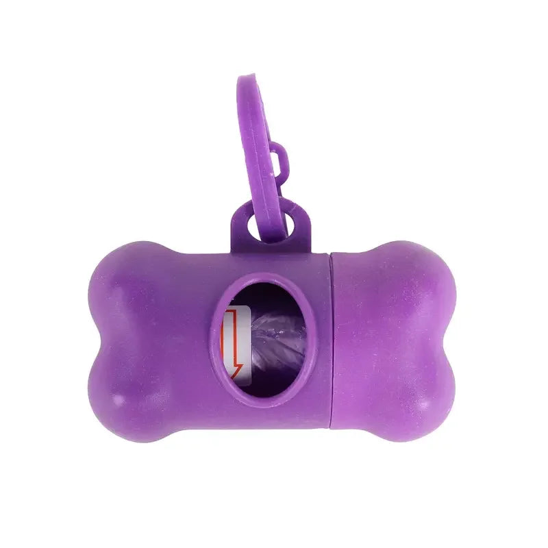 Bone Shaped Pet Garbage Bag Dispenser for Dogs Carrying Cleaning Supplies When Going Out