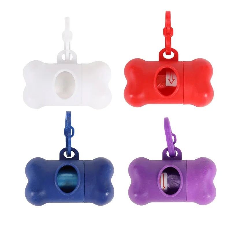 Bone Shaped Pet Garbage Bag Dispenser for Dogs Carrying Cleaning Supplies When Going Out