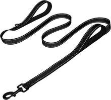 画像をギャラリービューアに読み込む, Dog Leash Heavy Duty for Large Dogs That Pull, Double Handle for Traffic Control, Double-Sided Reflective Leashes for Large Medium Dogs Night Safety