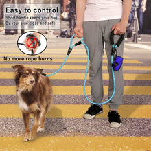 Cargar imagen en el visor de la galería, Traffic Padded Two Handle,Heavy Duty,Reflective Double Handles Lead for Control Safety Training,Leashes for Large Dogs or Medium Dogs