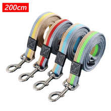 Load image into Gallery viewer, 2m Long Dog Training Leash Pet Lead Non-Slip Rubber Nylon Training Walking Rope Work Dog Leashes For Small Medium Large Big Dogs