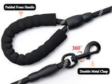 画像をギャラリービューアに読み込む, 2 Pack Dog Leash, 4/5//6 FT Heavy Duty Nylon Rope Pet Leashes with Comfortable Padded Handle, Reflective Dog Leashes for Small Medium and Large Dogs
