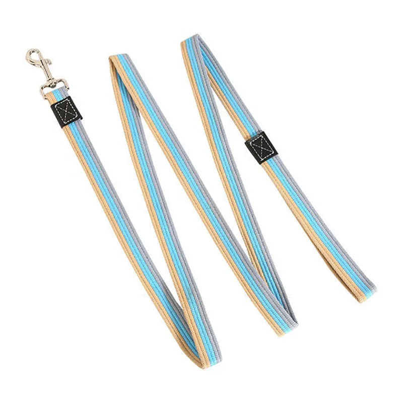 2m Long Dog Training Leash Pet Lead Non-Slip Rubber Nylon Training Walking Rope Work Dog Leashes For Small Medium Large Big Dogs