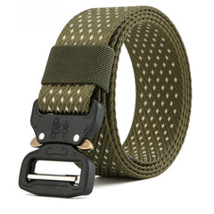 Men's Tactical Belt Quick Release Buckle Expansion Training Belt Mountaineering Accessories Hunting SDL801