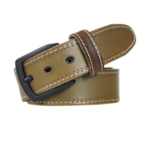 natural genuine leather belts for men hard metal matte black pin buckle real leather belt