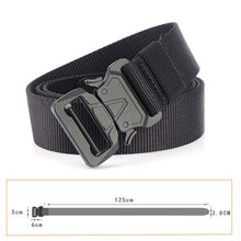 Carica l&#39;immagine nel visualizzatore di Gallery, Men&#39;s Military Nylon Belt Hard Alloy Buckle Soft Nylon Army Tactical Belt Outdoor Sports