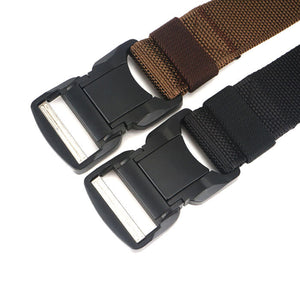 Men's Military Tactical Belt Hard Metal Buckle Magnetic Quick Release Buckle Army Belt Soft Genuine Nylon Casual Belt
