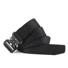 Men's belt Metal buckle Men Military Tactical Belt High Strength Quality Nylon Soft No Hole Army Belt MD802