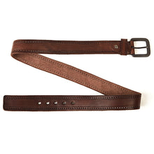 Load image into Gallery viewer, Leather Belt Men&#39;s Hard Metal Matte Buckle Men&#39;s Original Leather Belt 100-150cm Jeans Belt Screw Accessories