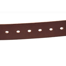Cargar imagen en el visor de la galería, Original Leather Men&#39;s Belt Sturdy Steel Buckle Brown Belt for Men Soft and Tough for jeans casual pants men&#39;s gift