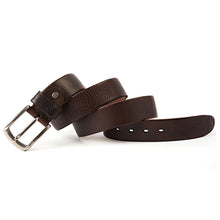 画像をギャラリービューアに読み込む, Men Belt leather Casual Belts Vintage Handmade Design Pin Buckle Genuine Leather Belts Male Waistband