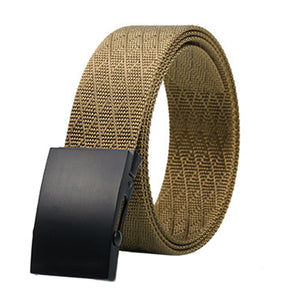 Matte Black Men's Casual Belt With High Quality Environmentally Friendly Nylon Belt For Men Suitable For Jean