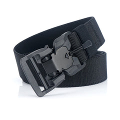 Elastic Belt Hard ABS Magnetic Buckle Men Military Tactical Belt High Strength Elastic Nylon Soft No Hole Army Belt