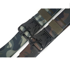 Metal Magnetic Buckle Tactical Belt Multifunctional Outdoor Training Belt Quick Release Trouser Belt Nylon Camouflage Belt