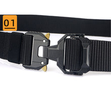 Cargar imagen en el visor de la galería, Army Tactical Belt For Men Anti-Rust Alloy Buckle 1200D Strong Real Nylon Outdoor Sports Hiking Belt MN4009