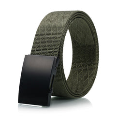 Matte Black Men's Casual Belt With High Quality Environmentally Friendly Nylon Belt For Men Suitable For Jean