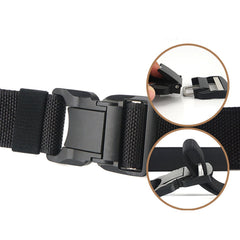 Men's Military Tactical Belt Hard Metal Buckle Magnetic Quick Release Buckle Army Belt Soft Genuine Nylon Casual Belt