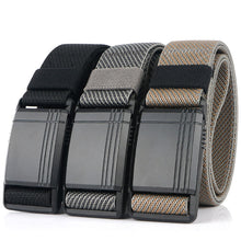 Load image into Gallery viewer, Genuine Tactical Belt Metal Buckle Quick Release Magnetic Buckle Real Nylon Elastic Belt Military Army Belt