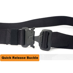 Men's Military Nylon Belt Hard Alloy Buckle Soft Nylon Army Tactical Belt Outdoor Sports