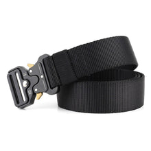 Cargar imagen en el visor de la galería, Men&#39;s belt Metal buckle Men Military Tactical Belt High Strength Quality Nylon Soft No Hole Army Belt MD802