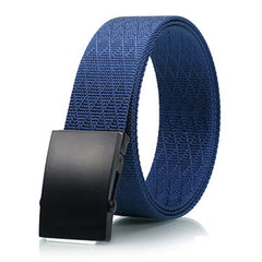 Matte Black Men's Casual Belt With High Quality Environmentally Friendly Nylon Belt For Men Suitable For Jean