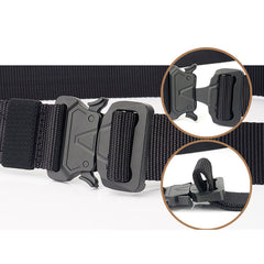 Men's Military Nylon Belt Hard Alloy Buckle Soft Nylon Army Tactical Belt Outdoor Sports