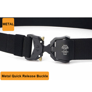 Elastic Jeans Belt For Men Aluminum Alloy Pluggable Buckle Training Tactical Belts Comfortable Male Belt Hunting
