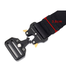Carica l&#39;immagine nel visualizzatore di Gallery, Men&#39;s belt Metal buckle Men Military Tactical Belt High Strength Quality Nylon Soft No Hole Army Belt MD802
