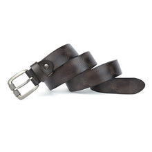 Carregar imagem no visualizador da galeria, Men&#39;s Belt Top Natural Genuine Leather Sturdy Buckle Men Vintage Belt Suitable for Jeans Casual Pants Cummerbund