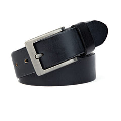 Original Leather Men's Belt Sturdy Steel Buckle Brown Belt for Men Soft and Tough for jeans casual pants men's gift