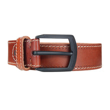 画像をギャラリービューアに読み込む, natural genuine leather belts for men hard metal matte black pin buckle real leather belt