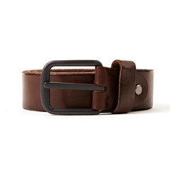 Men's Genuine Leather Belt  Alloy Buckle Casual Retro Brown Long Belts 105cm to 150cm